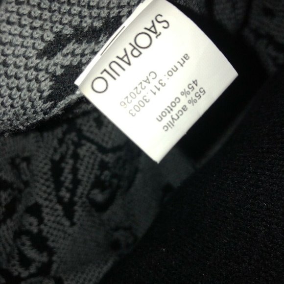 Sao Paulo Womens Skirt Black Gray Mini Size 2 - Picture 5 of 5